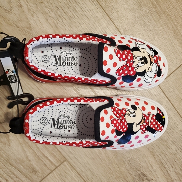 Minnie Mouse Slip On Shoes Girls Size 13 NEW - Picture 7 of 7